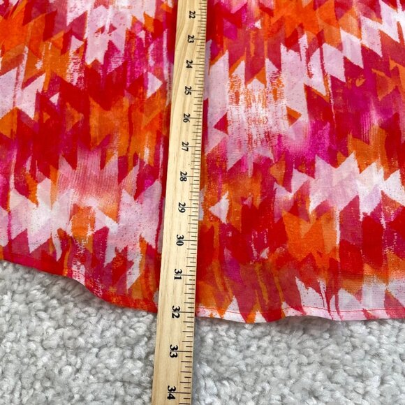 Show Mw Your Mumu Peta Tunic Magma Hot Orange Oversized - Picture 7 of 7